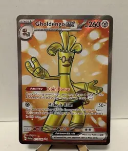 Gholdengo ex 231/182 Paradox Rift Pokemon Card Near Mint Ultra Rare Playable - Image 1