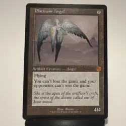 Magic: The Gathering Platinum Angel Brothers' War Mythic Artifact Creature - Image 2