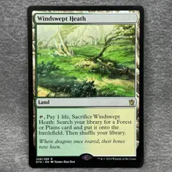 Magic The Gathering Khans of Tarkir Windswept Heath #248/269 MTG TCG CCG - Image 1