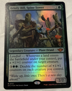 Bristly Bill Spine Sower Foil OTJ #0157 MTG Near Mint Magic The Gathering - Image 1