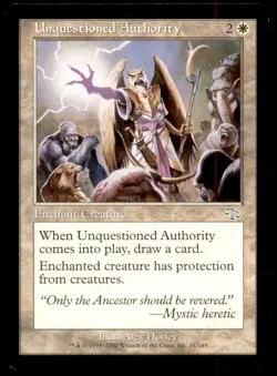 MTG Unquestioned Authority LP Light Play Judgment [2387] - Image 1
