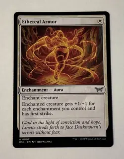 MTG ETHEREAL ARMOR - Duskmourn House of Horror LP - Image 1