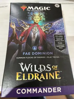 Magic the Gathering Wilds of Eldraine Fae Dominion Commander Deck - Image 1