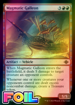 x1 Magmatic Galleon LCI MTG 157 FOIL RARE M/NM 1x - Image 1
