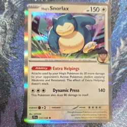 Hop's Snorlax 4-Card Lot Deck Builder SV09 Journey Together Pokemon NM - Image 2