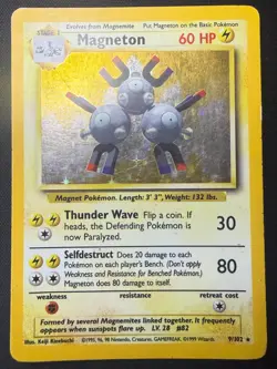 Magneton 9/102 | Holo Rare | Base Set | Pokemon Card 1999 | HP - Image 1