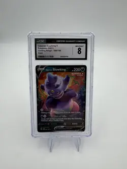 Pokemon 2021 Galarian Slowking V CGC 8 Holo Chilling Reign 99 / 198 - Image 1