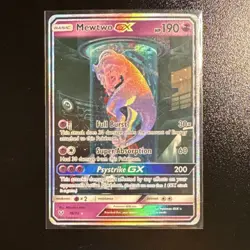 Pokemon Mewtwo GX 78/73 Shining Legends Shiny Holo Rare Full Art English - Image 1