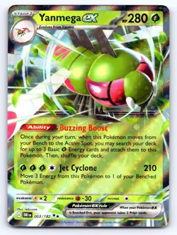 Yanmega ex 003/182 Double Rare Destined Rivals Pokemon Near Mint - Image 1