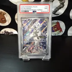 2025 POKEMON JOURNEY TOGETHER #167 N'S RESHIRAM STAMPED PSA 9 MINT - Image 1