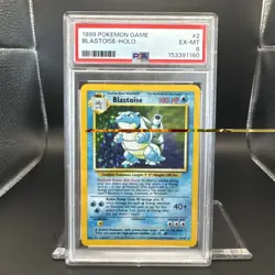 1999 Pokemon Game Blastoise #2 Holo English Graded PSA 6 - Image 1