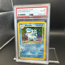 1999 Pokemon Game Blastoise #2 Holo English Graded PSA 6 - Image 5