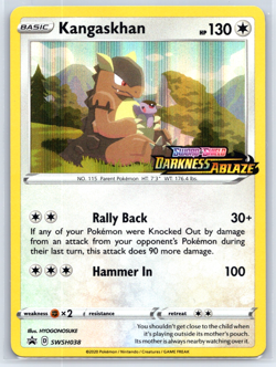 Kangaskhan - SWSH038 - Stamped Black Star Promo - Darkness Ablaze - Image 1