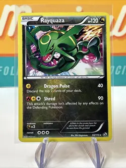Rayquaza #93 Reverse Holo Rare Pokemon TCG 2013 Legendary Treasures MP - Image 3