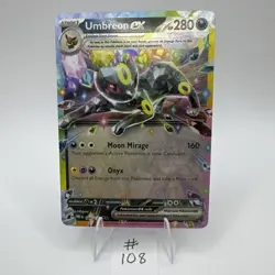 Pokemon Umbreon ex 060/131 PRE Prismatic Evolutions NM/LP - Image 1