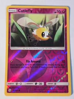 Cutiefly 92/149 Common SM Base Set Pokemon REVERSE HOLO NM - Image 1