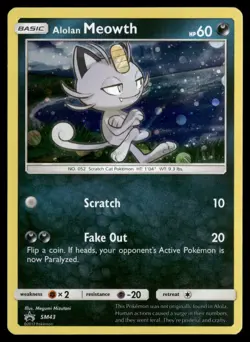 Alolan Meowth - SM43 SM Promos Pokemon TCG - Image 1