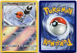 FLETCHLING 179/236 COMMON UNIFIED MINDS POKEMON REVERSE HOLO LP - Image 3