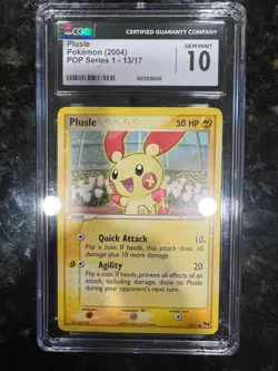 2004 Plusle 013/017 Pokemon POP Series 1 Regular CGC 10 - Image 3