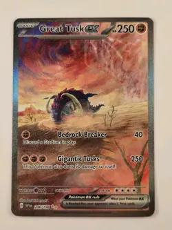 Great Tusk ex SIR 246/198 SV01: Scarlet & Violet Base Set Pokemon NM TCG - Image 1