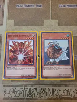 YUGIOH SONIC BIRD SBAD ULTRA + SENJU OF THE THOUSAND HANDS SBLS SUPER 1ST ED NM - Image 1