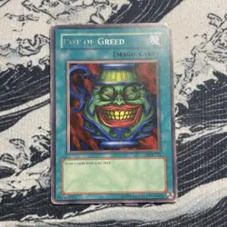 Konami Yu-Gi-Oh! Pot of Greed LOB-119 Legend of Blue Eyes Unlimited Rare - Image 1