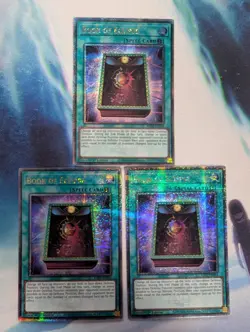 YuGiOh! Book of Eclipse RA02-EN054 Quarter Century Rare x3 PLAYSET 1st Ed - Image 1
