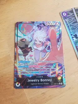 One Piece TCG Jewelry Bonney Leader Alt Art EB04-001 - Image 1
