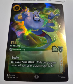 Disney Lorcana Fabled Enchanted Genie of the Lamp English Rare - Image 2