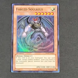 Yugioh - Fabled Soulkius - BPW2-EN036 - NM - 1st Ed - Super Rare - Fiend 2014 - Image 2