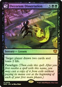 Decorum Dissertation Foil Secrets of Strixhaven NM MTG - Image 1