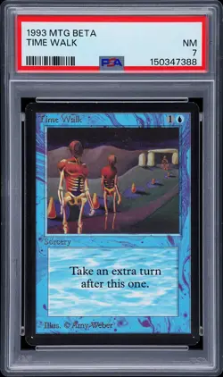 1993 MTG LIMITED EDITION BETA TIME WALK PSA 7 - Image 1