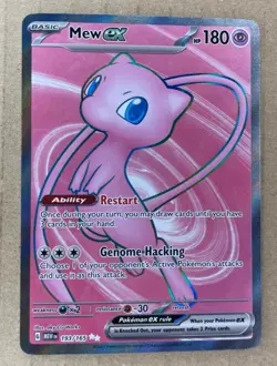 2023 Pokemon 151 193/165 Mew EX Full Art Rare - Image 1