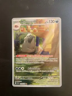 Carta Pokemon Mabosstiff Illustration 218/198 Scarlatto E Violetto Ita Italiano - Image 1
