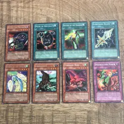 Yu-Gi-Oh! TCG - LABYRINTH OF NIGHTMARE 1st Ed Vintage Lot - (7) Rares (1) Common - Image 1