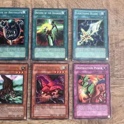 Yu-Gi-Oh! TCG - LABYRINTH OF NIGHTMARE 1st Ed Vintage Lot - (7) Rares (1) Common - Image 3