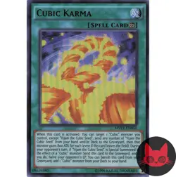 Yugioh Cubic Karma MVP1-EN041 Ultra Rare NM - Image 1