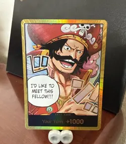 DON !! Card OP13 Gol D. Roger (Carrying on His Will) ONE PIECE English GOLD - Image 1