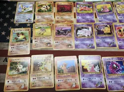 “148 Vintage Japanese Pokemon Cards Lot WOTC Gym Heroes Rocket Era Non Holo - Image 1