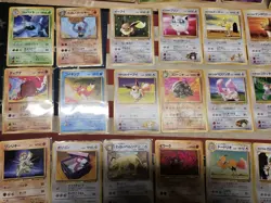 “148 Vintage Japanese Pokemon Cards Lot WOTC Gym Heroes Rocket Era Non Holo - Image 3