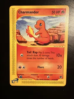2002 Pokemon TCG Charmander Expedition Base Set Card 97/165 - Image 1