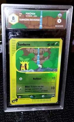 Sunkern Reverse 106/144 Pokemon card Graad 8 NM-MT Skyridge series 2003 ENG - Image 1