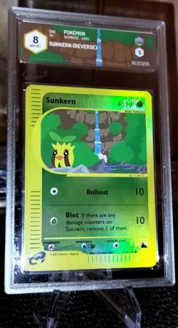 Sunkern Reverse 106/144 Pokemon card Graad 8 NM-MT Skyridge series 2003 ENG - Image 3