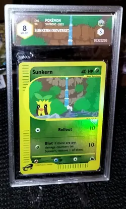 Sunkern Reverse 106/144 Pokemon card Graad 8 NM-MT Skyridge series 2003 ENG - Image 4