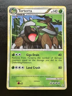 Torterra 10/95 Holo - HGSS Pokemon Card - NM - Image 1