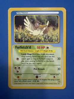 Funskool Farfetch'd Pokemon TCG 83 2004 Basic 50 HP Card – English - Image 1