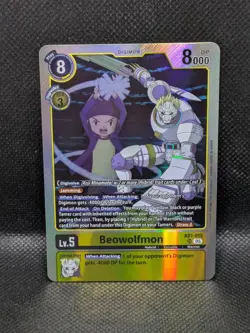 Digimon Card Game Beowolfmon Advanced Booster Digimon Generation AD1-015 SR - Image 1