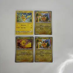 Pikachu Pokemon Card Bundle x5 | Job Lot | Mixed Cards - Image 1