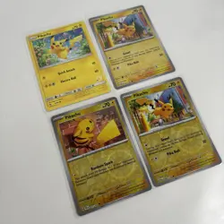 Pikachu Pokemon Card Bundle x5 | Job Lot | Mixed Cards - Image 2