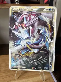 Pokemon TCG Palkia & Dialga LEGEND Jumbo Holo Rare Jumbo Cards 2010 - Image 1